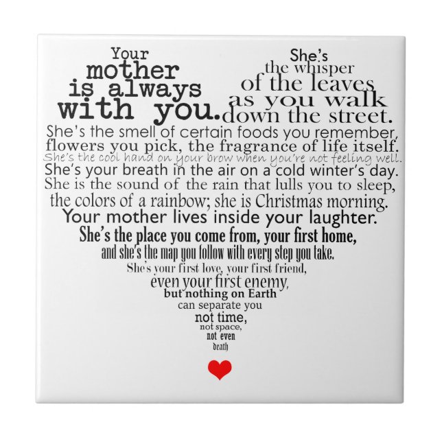 Mother's day poem tile (Front)