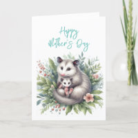 Mother's Day Possum Greeting Card