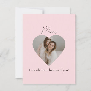 Mother's Day Postcard with Heart Photo