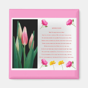 Mothers day Prayer poem Magnet