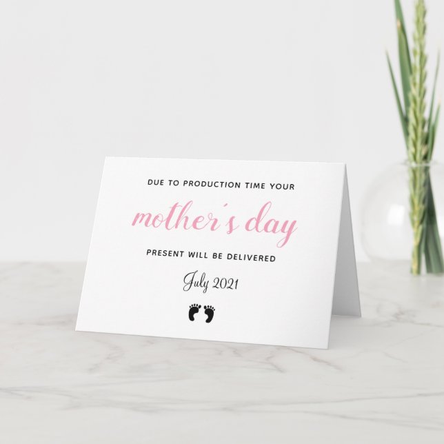 mothers day pregnancy announcement funny baby feet (Front)