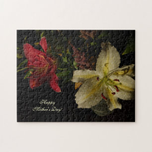 Mother's Day Puzzle with Lilies