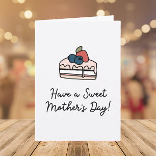 Mothers Day Quote Modern Line Art Illustration Card