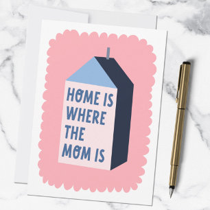 Mothers Day Quote Modern Minimalist Pastel Colours Card