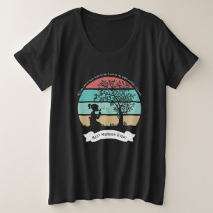 Mother's Day Quote Sitting Under Tree Angel Mother Plus Size T-Shirt