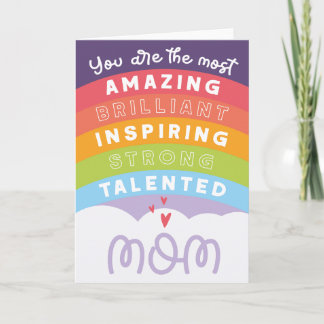 Mother's Day Rainbow Greeting Card