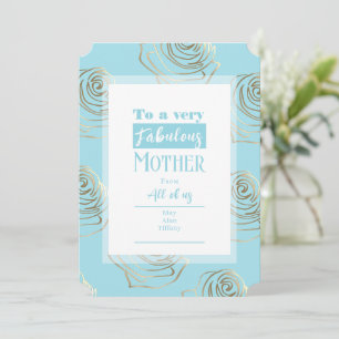 Mothers Day Robin Egg Blue Card