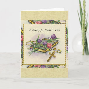 Mother's Day Rosary Spiritual Bouquet Card