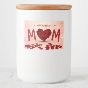 Mother's Day Rose Heart Bouquet - Food Label