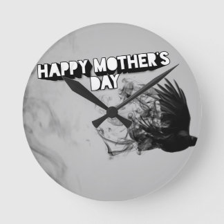 Mother's Day Round Clock