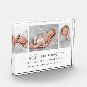 Mother's Day Script Best Mum Ever Photo Block