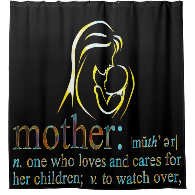 Mother's day  shower curtain (Front)