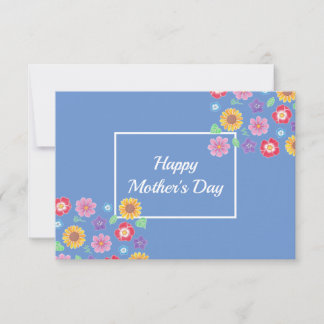 Mother's Day Simple Floral Flat Card
