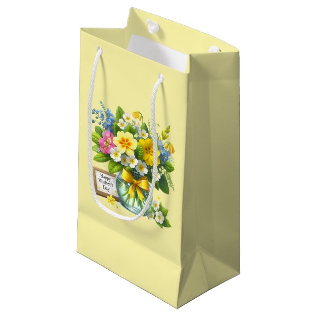 Mothers Day  Small Gift Bag (Front Angled)