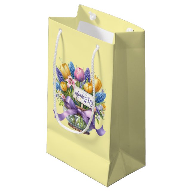 Mothers Day  Small Gift Bag (Front Angled)