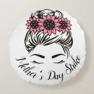 Mother's Day Strike Roe v Wade Womens Rights T-Shi Round Cushion