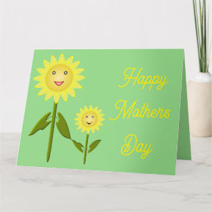 Mothers Day Sunflowers Custom Card