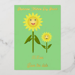Mothers Day Sunflowers Mothers Day Save the Date