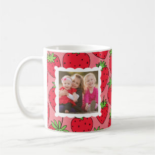 Mother's Day Sweetest Strawberries Custom Photo Coffee Mug