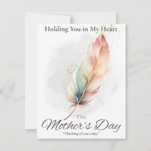 Mother's Day Sympathy Card - Feather