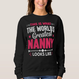 Mother's Day This Is What World's Greatest Nanny L Sweatshirt