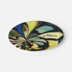 Mothers Day Tiffany Silks Paper Plate