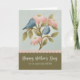 Mother's Day to Special Mum Blue Birds Card