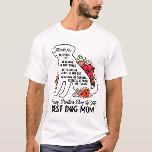 Mother's Day To The Best Dog Mum Mothers Day Dog L T-Shirt