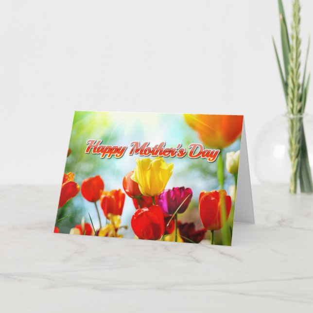 Mother's Day tulips Card (Front)