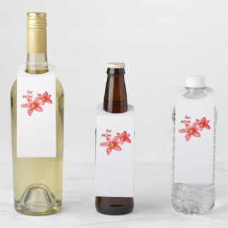 Mother's Day - Tulips For Mum - Illustration |  Bottle Tag