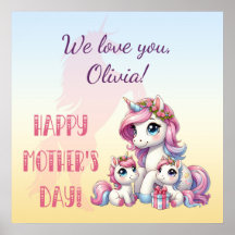 Mother's Day Unicorn-Themed Party