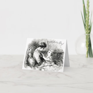 Mother's Day Vintage Victorian Mum & Child Card