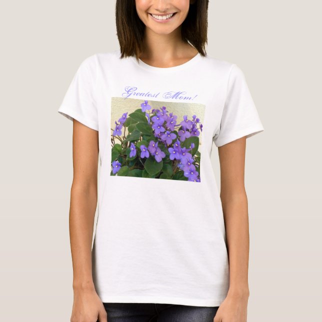 Mother's Day Violets T-Shirt (Front)