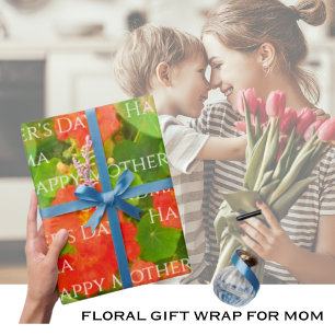 Mother's Day Watercolor Floral Wrapping Paper