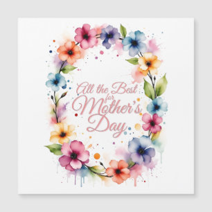 Mother's Day Watercolor Floral Wreath