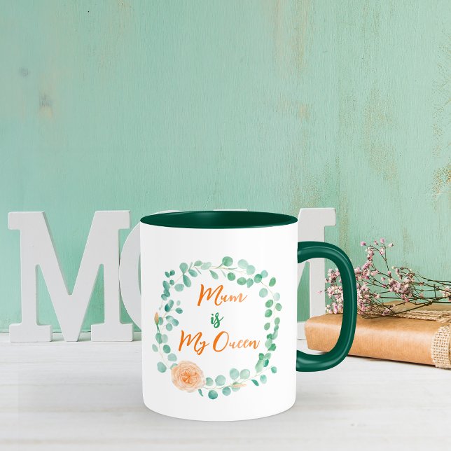 Mother's day watercolor Floral Wreath Coffee Mug (Mother's day watercolor Floral Wreath Coffee Mug
)