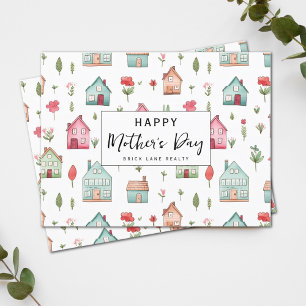 Mother's Day Watercolor Real Estate Holiday Postcard