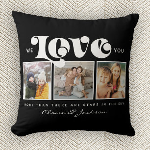 Mother's Day We love You Mum Family Photo Collage  Cushion