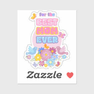 Mother's Day wild flowers butterfly Watercolor