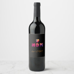 mothers day wine label