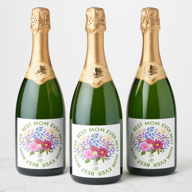 Mother's Day With Blumenstrauss Sparkling Wine Label (Bottles)