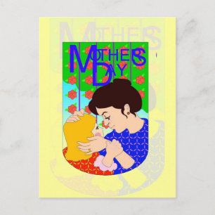 Mother's Day With Child Postcard
