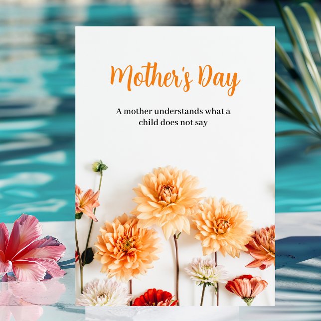 Mother's Day  with Flower Greeting Card (Creator Uploaded)