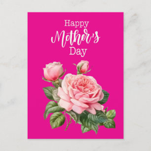 Mother's Day with pink roses Card