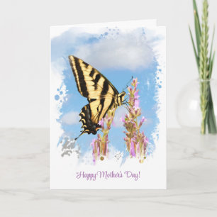 Mother's Day with Swallowtail Butterfly Beautiful Card