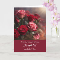 Mothers Day without Daughter Sympathy Remembrance