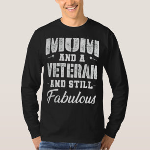 Mother's Day Women Fabulous Veteran Mum T-Shirt