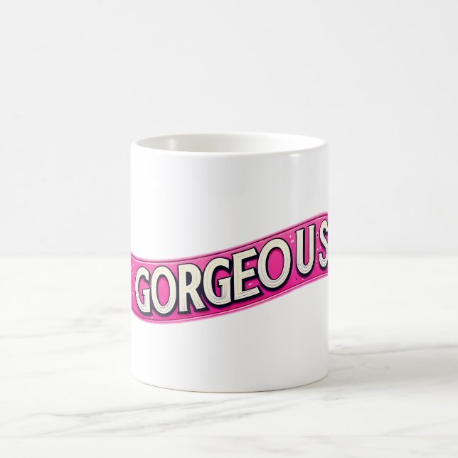 Mother's Day Words "Gorgeous"  Coffee Mug (Center)