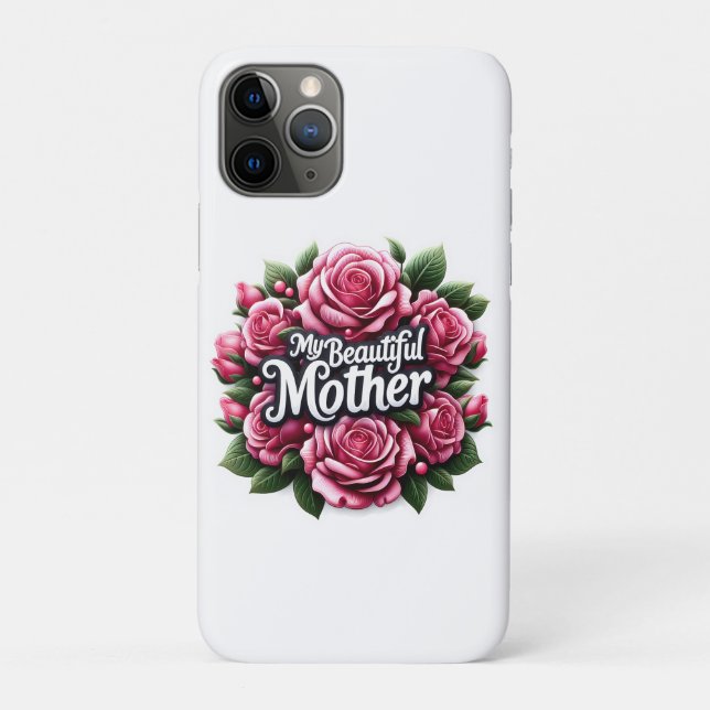  Mother's Day Words "My Beautiful Mother"  Case-Mate iPhone Case (Back)