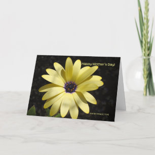 Mother's Day - Yellow Daisy (1) - Card - Customise